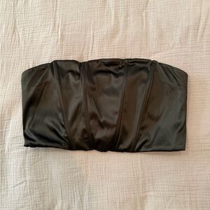 Garage Black Strapless Top